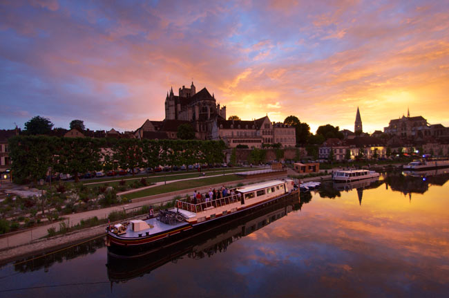 Sunset in Auxerre