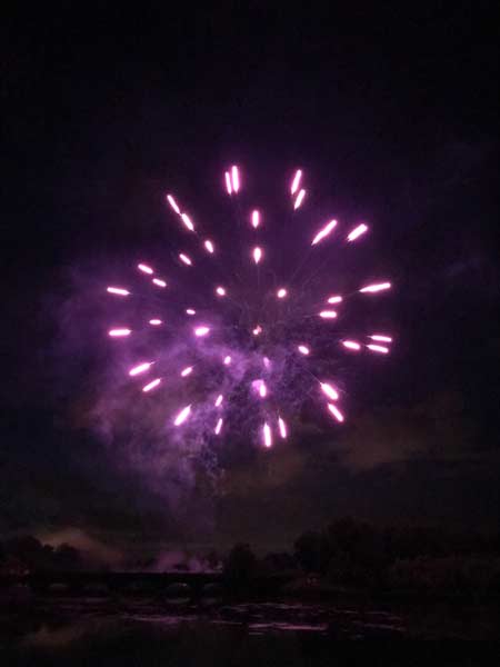 Purple firework