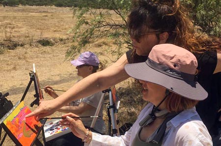 Auxerre cathedral at sunset