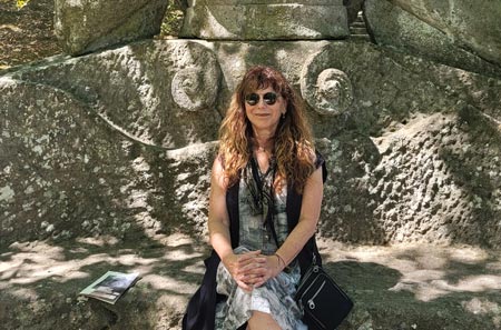 Auxerre cathedral at sunset