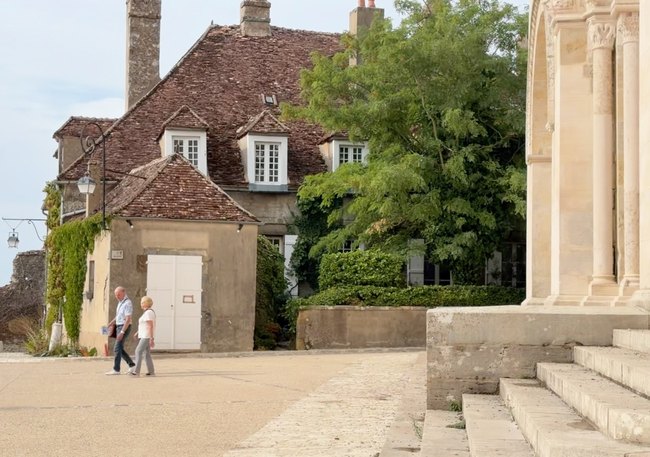 Exploring Vézelay after the morning storm