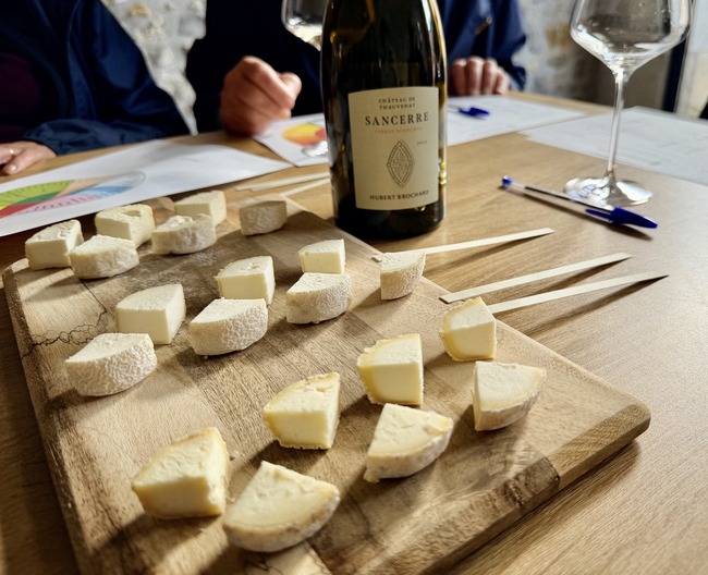 Sancerre wine and Chavignol goat’s cheese tasting