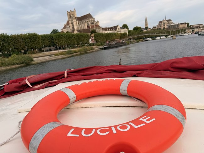 Auxerre skyline from the Luciole