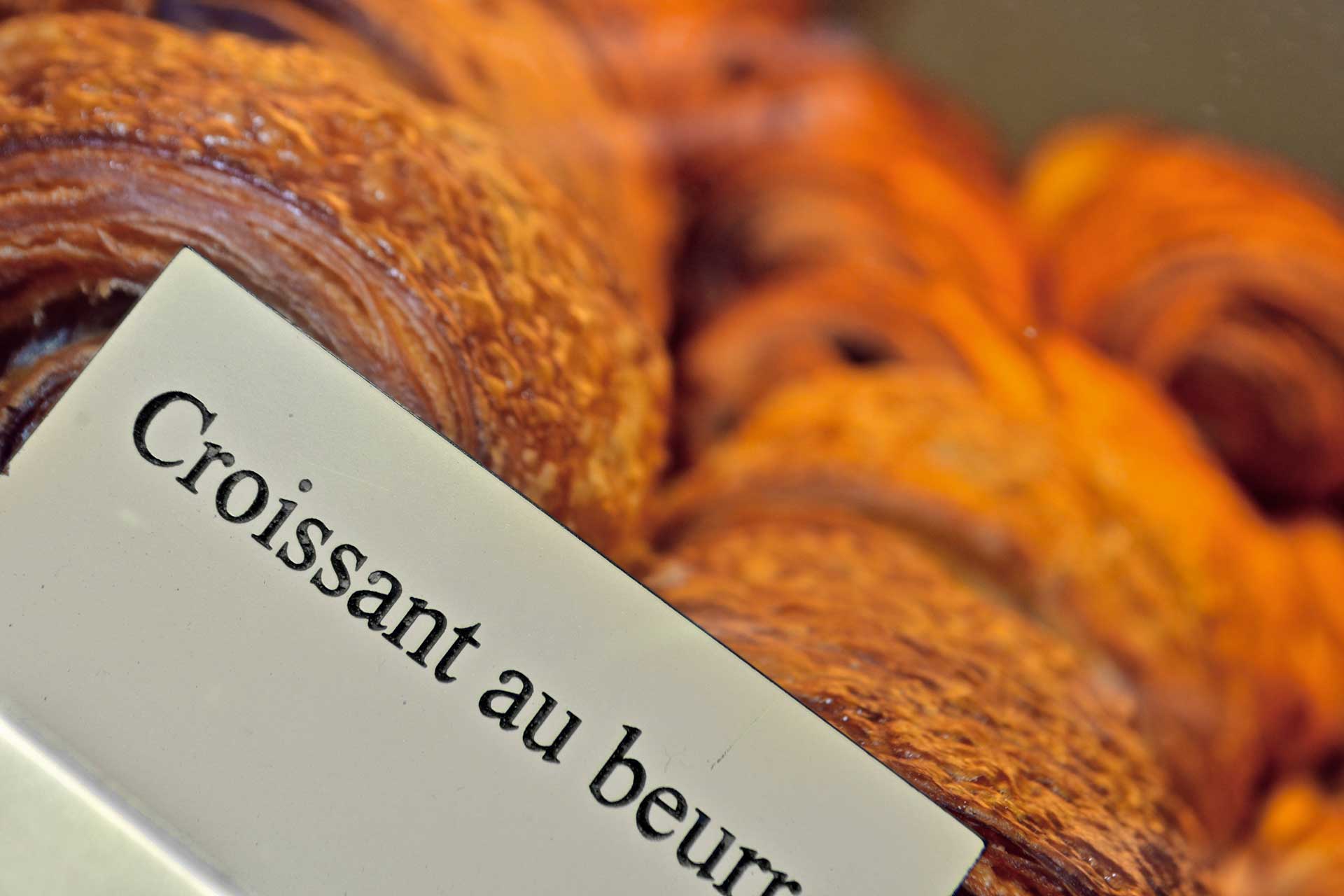 fresh French croissant