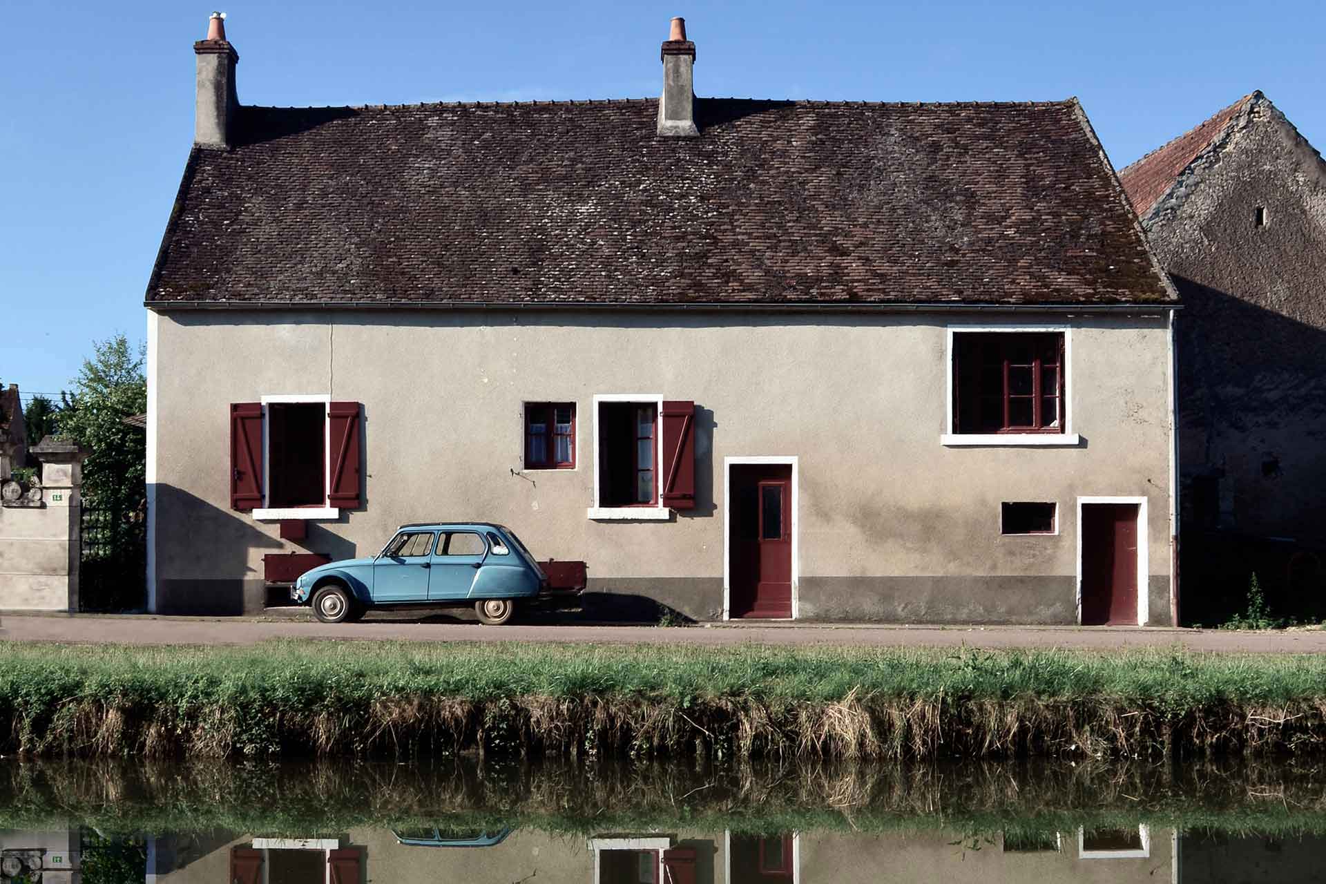 French house on water