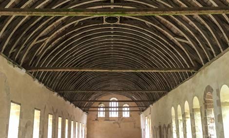 Inside Fontenay abbey